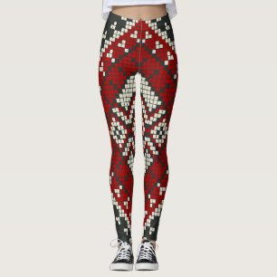 Leggings Vintage géométrique classique mode coloré
