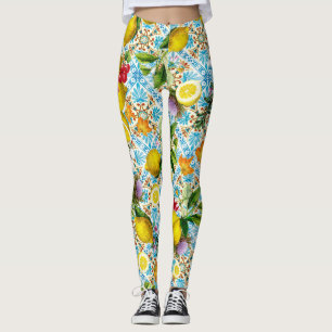 Leggings Vintage jardin sicilien de citron