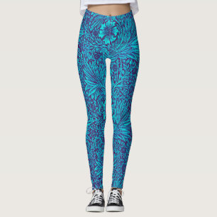 Leggings Vintage turquoise couleur violet foncé