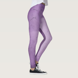 Leggings Vintage Violet Lavande Couleur Gradient Filles Fem