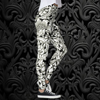 Leggings Vintage William Morris Motif de textiles décoratif