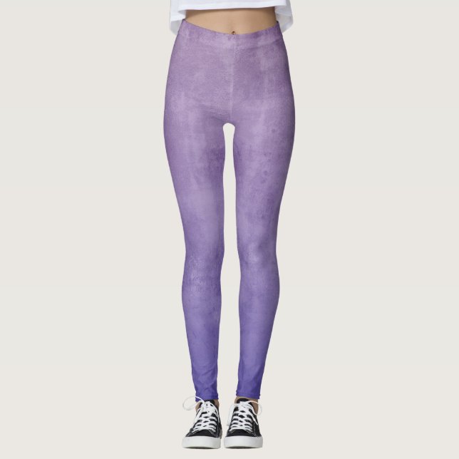 Leggings Violet bleu gris rustique ombre stylé (Devant)