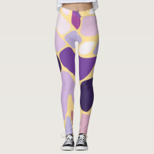 Leggings Violet et Or