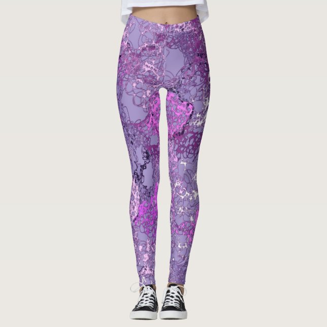 Leggings Violet mignon (Devant)