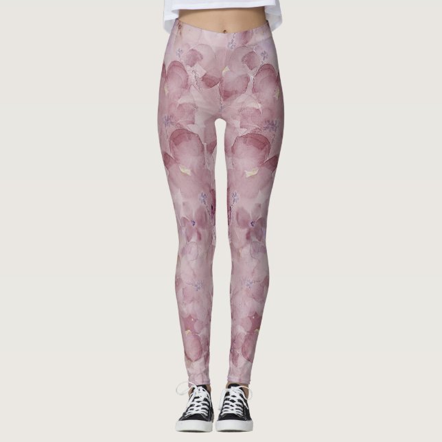 Leggings Violets en violet + lavande (Devant)