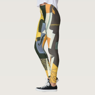 Leggings Violon et Verre de Juan Gris, Cubisme Vintage
