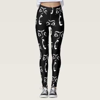 Leggings visage d'horreur
