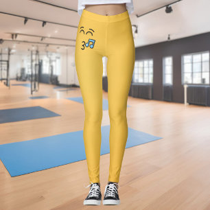 Leggings Visage Siffleur aux Yeux Sourires