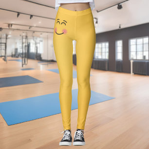 Leggings Visage Sourire Avec Des Yeux Sourires