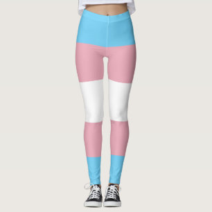 Leggings Visibilité du drapeau de fierté transgenre de Slip