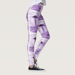 Leggings VISION-D8 - OVNI art par EelKat - violet