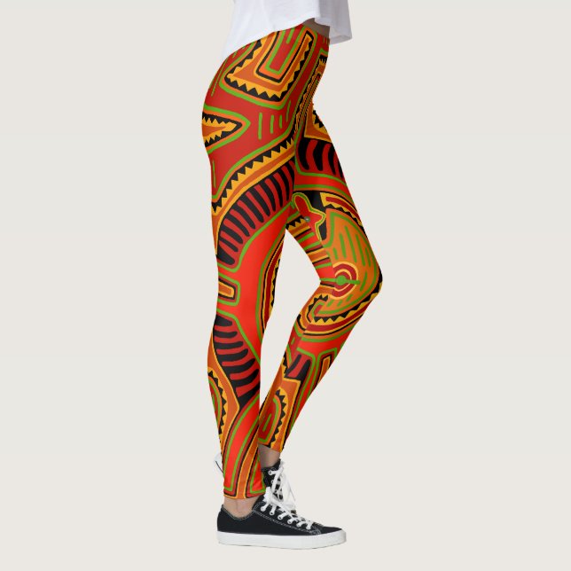Leggings Vision de peyote chamanique (Droite)