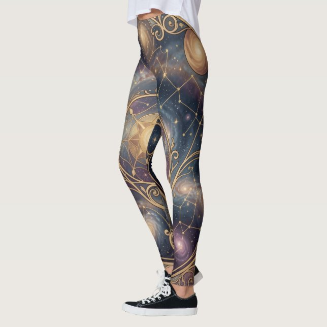 Leggings Vision Éthérée – Au-delà de la Réalité (Gauche)