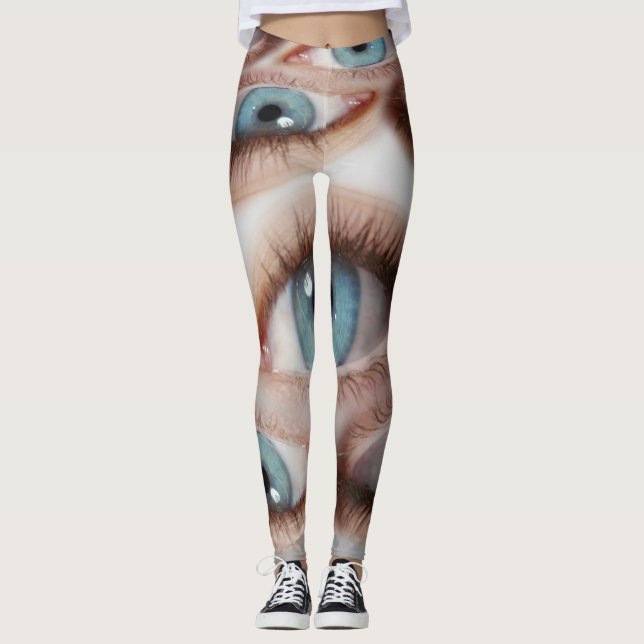 Leggings Vision psychédélique : illusion de l'oeil Abstrait (Devant)