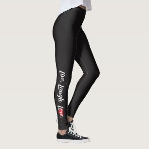 Leggings "Vivant, rire, amour "