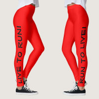 Vivez pour courir ! Courez pour vivre ! Rouge haut