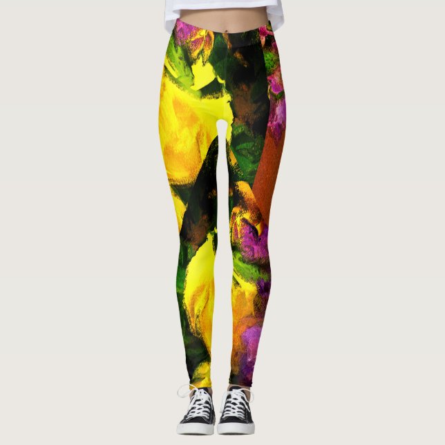 Leggings Vivid Pâques Floral (Devant)