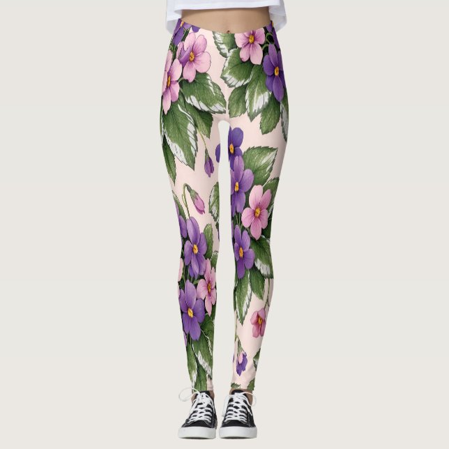 Leggings Vivid Violet pour femmes (Devant)