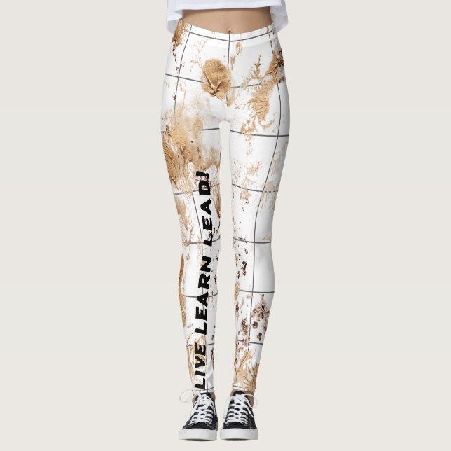 LEGGINGS VIVRE APPRENDRE LEAD! (Devant)