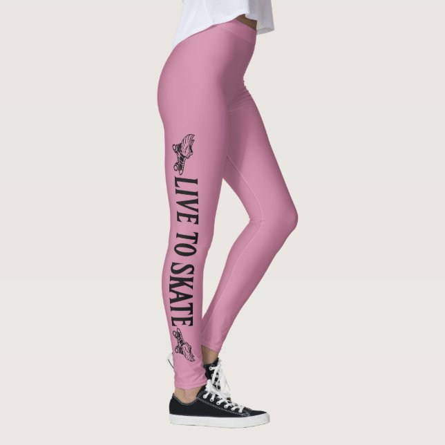 Leggings Vivre au patinage, patiner à vivre, Roller Derby G (Droite)