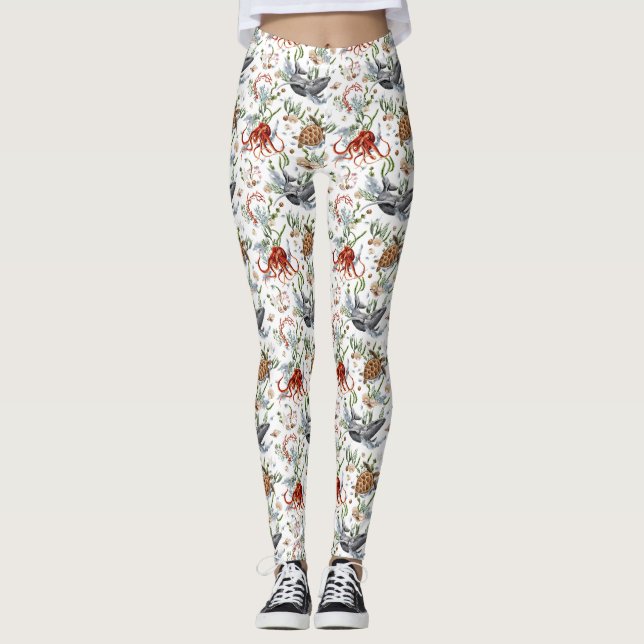 Leggings Vivre la vie en pleine floraison (Devant)