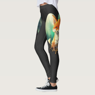 Leggings Vixen Femme mignonne renard avec silhouette de cer