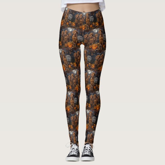Leggings Vizsla Halloween Épouvantable (Devant)