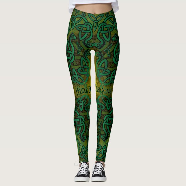 Leggings Voici des dragons (Devant)