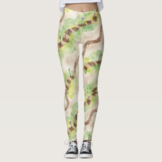 Leggings Voies et jalon Motif sans fil