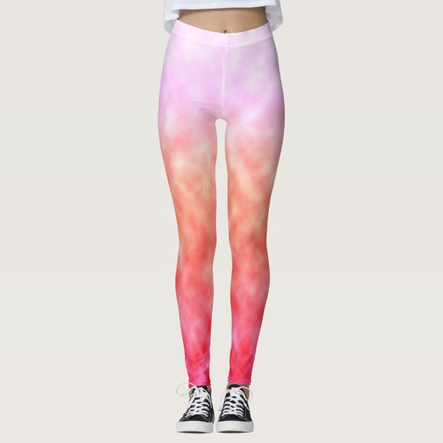 Leggings Voile de Feu Rosissant (Devant)