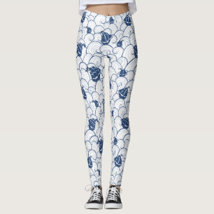 Leggings Voiliers sur le motif de mer