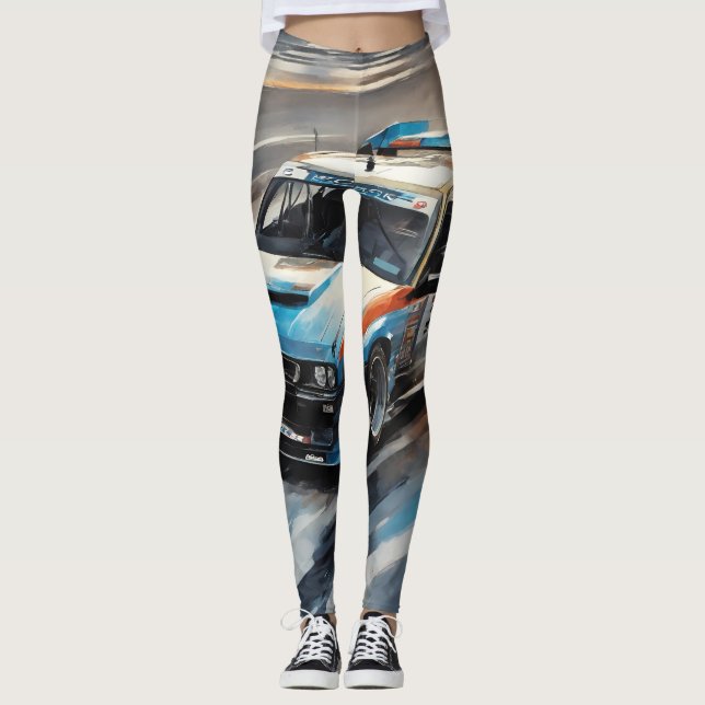 Leggings Voiture Sporty Blue Racing (Devant)