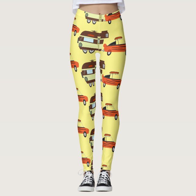 Leggings Voiture Vintage et Camper Thunder_Cove (Devant)