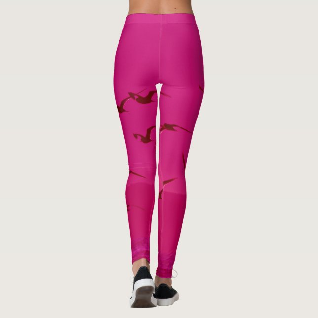 LEGGINGS VOL OISEAU ROSE (Dos)