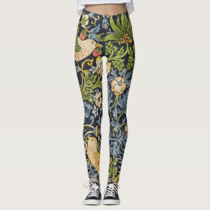 Leggings Voleur de fraises Morris Bleu marine Art fin vinta