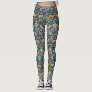 Leggings Voleur de fraises motif William Morris