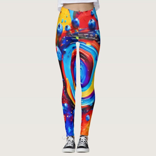 Leggings Vortex Berry vibrant (Devant)