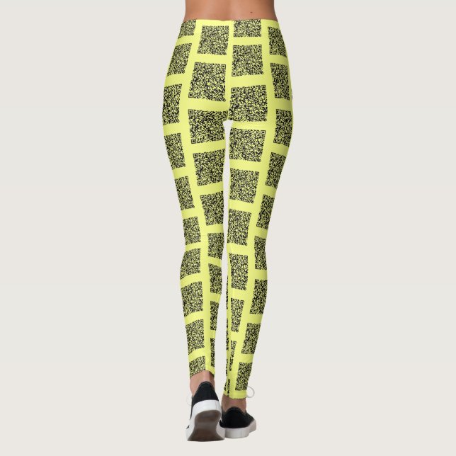 Leggings Votre QR Code Scan Info Collections amusantes Coul (Dos)