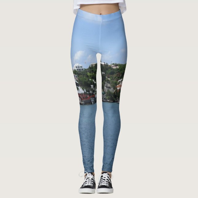 Leggings Vue du port de Hamilton (Devant)
