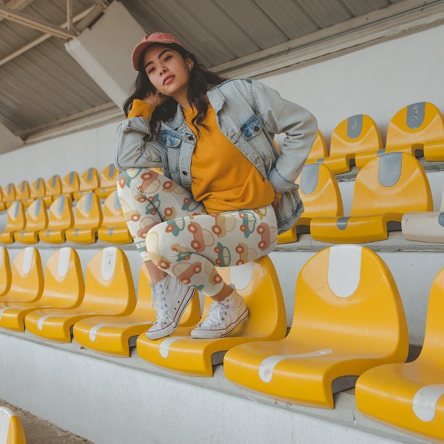 Leggings wagons plats rétro (Créateur téléchargé)