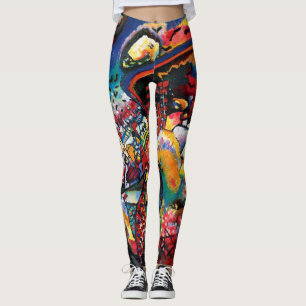 Leggings Wassily Kandinsky - Paysage urbain de Moscou - Art