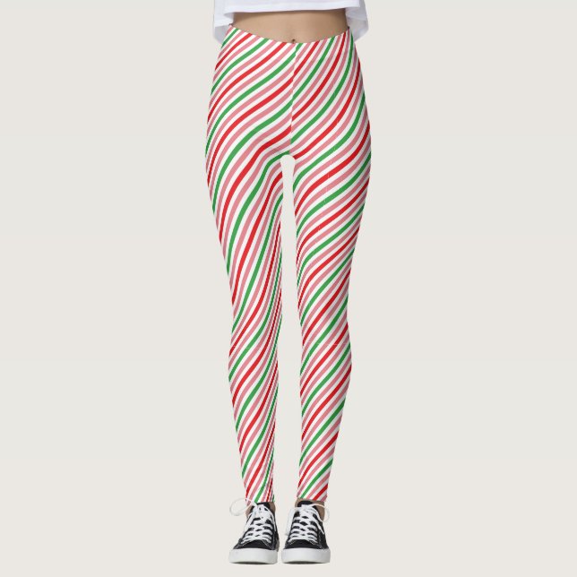 Leggings Watermelon Summer Stripes Motif-56206 (Devant)