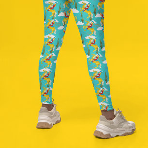 Leggings Western Cowgirl Retro Patterned