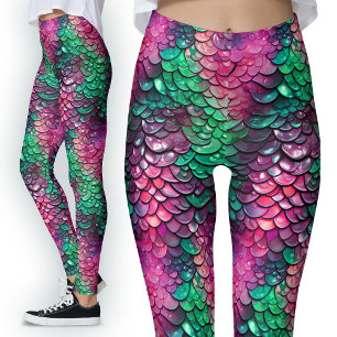 Leggings Wet Dragon Scales Sirène Imaginaire fantaisie cost