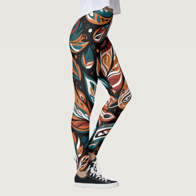 Leggings Whimsical Leaves (Droite)