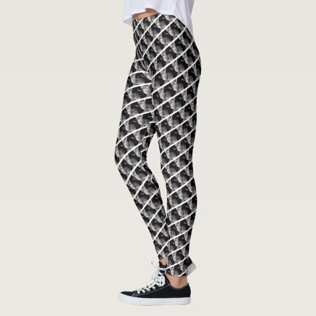 Leggings "Whiskers of Trouble : The Mischievous Tabby Kitte (Gauche)