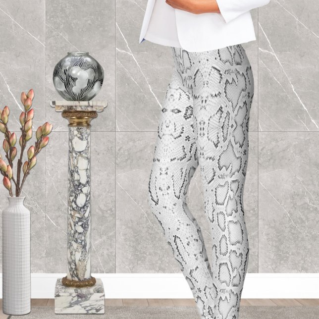 Leggings White Anaconda Snakeskin (Créateur téléchargé)