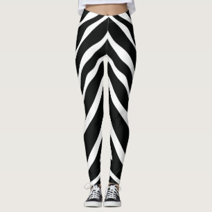 Leggings white black pitna