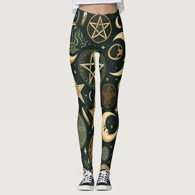Leggings Wiccan Pattern 2 (Devant)