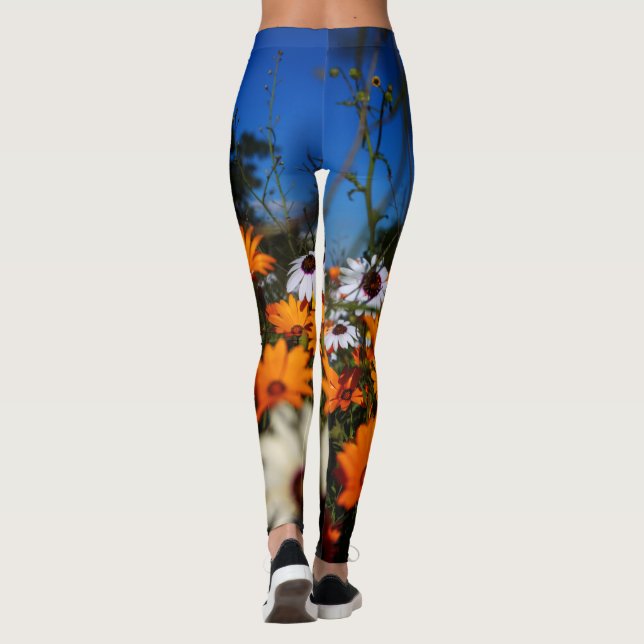 Leggings Wild Namaqualand fleurs florales (Dos)